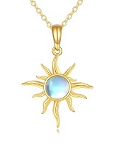 gorgeous sun opal gold baby necklace